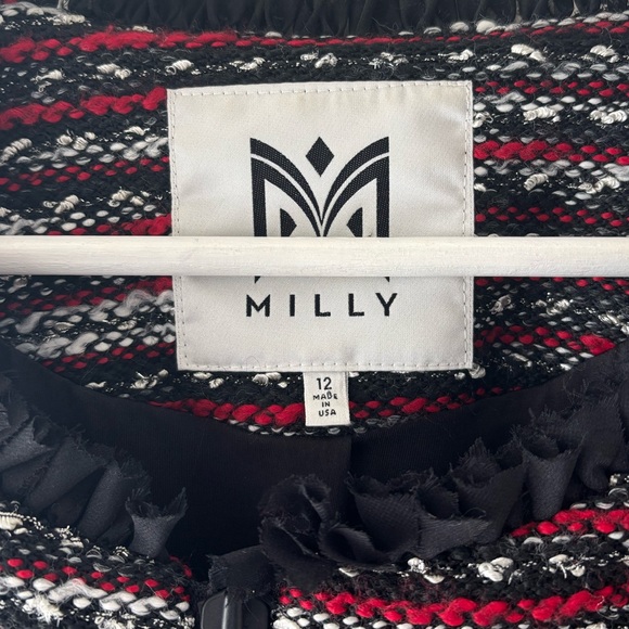 Milly Embellished Tweed Jacket 12 - Picture 5 of 9